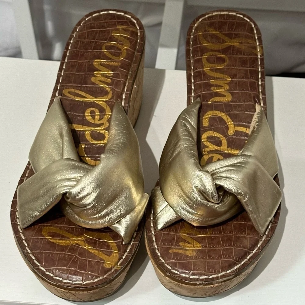 Sam Edelman Ramsay Leather Slide 8.5 💋❤️ - Picture 2 of 7